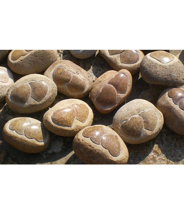 Dehner Stein Mit Zwei Herzen, Klein, 18 X 15 X 10 Cm 4 Dehner Stein Mit Zwei Herzen, Klein, 18 X 15 X 10 Cm – Bild 2