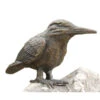 Rottenecker Bronzefigur Eisvogel Auf Mondgestein