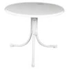 MFG Freizeitmöbel Boulevard-Klapptisch Sevelit, Weiß, Ø85/H70 Cm -Gartenmöbel 1741818 WE FS 001 MFGBoulevardKlapptischSevelit