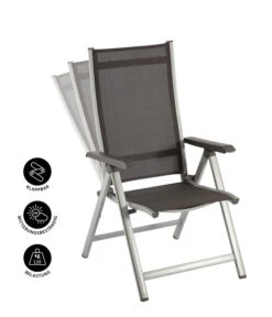 MWH Klappsessel Elements -Gartenmöbel 1895457 WE IG 001 ELEMENTSKLAPPSSILBER