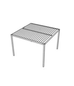 Siena Garden Schattenmanufaktur® Pergola Basis Vivera, Ca. B320/H220/T320 Cm -Gartenmöbel 2050086 WE DE 001 ViveraPergolaBasis