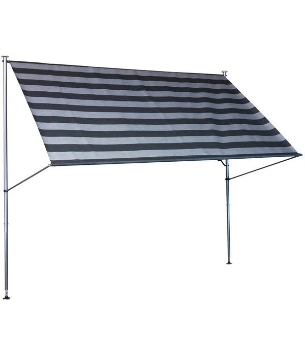 Angerer Klemmmarkise Premium, Gestreift, Ca. B200/H275/T170 Cm 3 Angerer Klemmmarkise Premium, Gestreift, Ca. B200/H275/T170 Cm