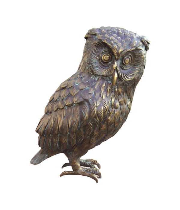 Rottenecker Bronze-Uhu, 17 X 13 X 29 Cm 3 Rottenecker Bronze-Uhu, 17 X 13 X 29 Cm