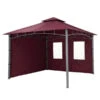 Tepro Seitenteilset Für Gartenpavillon Lehua Und Waya -Gartenmöbel 2191054 WE FS 001 SeitenteilsetLehuaWayaburgund 1