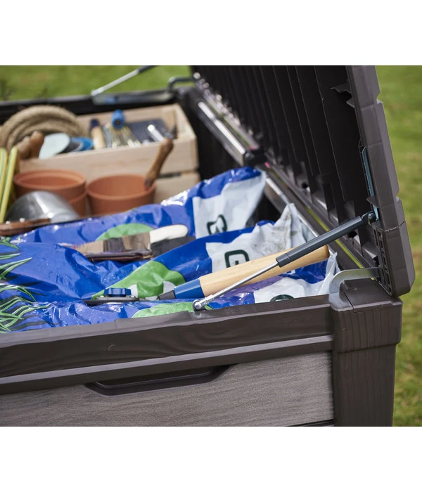 Keter Aufbewahrungsbox Brushwood, 455 Liter, Ca. B145/H60,3/T69,7 Cm 12 Keter Aufbewahrungsbox Brushwood, 455 Liter, Ca. B145/H60,3/T69,7 Cm – Bild 10