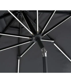 Schneider Sonnenschirm Blacklight, Rund, Ca. Ø270 Cm -Gartenmöbel 2452233 WE DE 004 Blacklight270