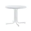 Sieger Klapptisch Boulevard Mecalit-Pro, Ø86/H72 Cm -Gartenmöbel 2544740 WE FS 001 KlapptischD86Marmorweiss