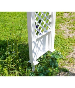 KHW Kunststoff-Rosenbogen Mit Erdspießen, Ca. B100/H207/T43 Cm 10 KHW Kunststoff-Rosenbogen Mit Erdspießen, Ca. B100/H207/T43 Cm -Gartenmöbel 2546505 WE DE 001 KHWKunststoffRosenbogenmitErdspiessen100x43x207cmweiss