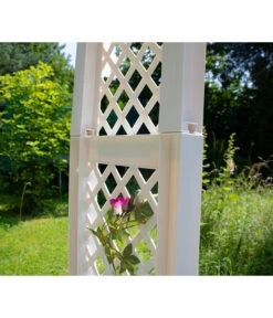 KHW Kunststoff-Rosenbogen Mit Erdspießen, Ca. B100/H207/T43 Cm 12 KHW Kunststoff-Rosenbogen Mit Erdspießen, Ca. B100/H207/T43 Cm -Gartenmöbel 2546505 WE DE 003 KHWKunststoffRosenbogenmitErdspiessen100x43x207cmweiss