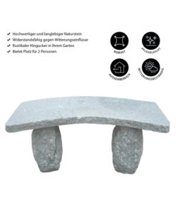 Dehner Granit-Gartenbank, Gebogen, 2-Sitzer 10 Dehner Granit-Gartenbank, Gebogen, 2-Sitzer -Gartenmöbel 2741668 WE IG 001 GranitGartenbankgebogen2Sitzer