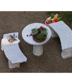 Dehner Granit-Tisch, Rund, Ca. Ø75/H75 Cm -Gartenmöbel 2741676 WE MO 002 GranitTischrund75cm