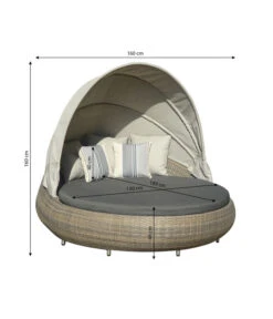 Dehner Sunlounger Florida, Ca. B160/H70/T220 Cm -Gartenmöbel 2766806 WE BG 001 SunloungerFlorida
