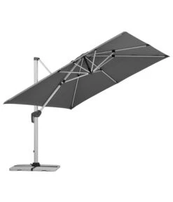 Schneider Premium Ampelschirm Monaco, Granitgrau, Quadratisch, Ca. B300/T300 Cm -Gartenmöbel 2887982 WE DE 002 SchirmMOnaco300x300