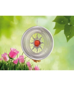 Windspiel Sol Mit Orangener Kugel -Gartenmöbel 2920510 WE FS 001 WindspielSolmitKugelorange