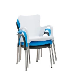 Best Alu-Stapelsessel Maui, 4er Set -Gartenmöbel 3046851 WE DE 001 4erStapelsesselMauiWeiss