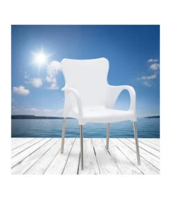 Best Alu-Stapelsessel Maui, 4er Set -Gartenmöbel 3046851 WE MO 001 4erStapelsesselMauiWeiss