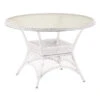 Best Alu-Korbtisch Madelene, Rund, Weiss, Ca. Ø110/H73 Cm 2 Best Alu-Korbtisch Madelene, Rund, Weiss, Ca. Ø110/H73 Cm -Gartenmöbel 3052685 WE FS 001 KorbtischMadelene