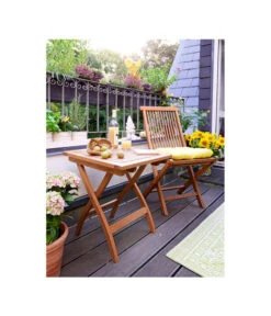 Dehner Beistelltisch Macao, Ca. B50/H50/T50 Cm -Gartenmöbel 3097029 WE MO 001 KlappbeistelltischMacaoBalkongruppeBelfort