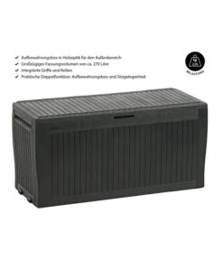 Keter Aufbewahrungsbox Comfy, 270 Liter, Ca. B116,7/H57/T44,7 Cm -Gartenmöbel 3128733 WE IG 001 AufbewahrungsboxComfy270Liter