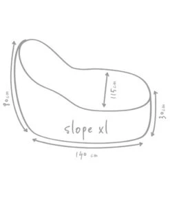 Outbag Outdoor-Sitzsack Slope XL Skin -Gartenmöbel 3466166 WE DE 002 SlopeSkinKieselXl