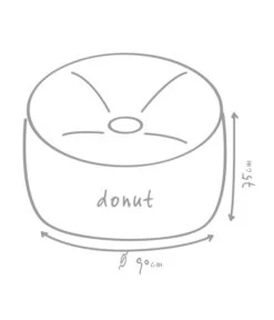 Outbag Outdoor-Sitzsack Donut Plus -Gartenmöbel 3472917 WE DE 002 DonutPlusAnthrazit