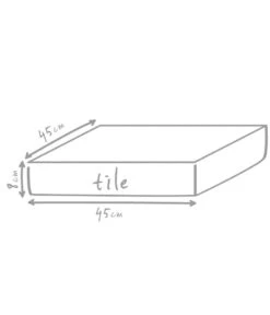Outbag Outdoor-Sitzkissen Tile Plus, Ca. B45/H8/T45 Cm -Gartenmöbel 3506896 WE DE 002 TilePlusBlack