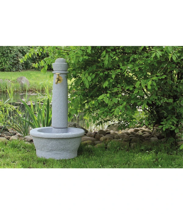 GARANTIA Kunststoff-Gartenbrunnen Roma, Ø 54 X 100 Cm 4 GARANTIA Kunststoff-Gartenbrunnen Roma, Ø 54 X 100 Cm – Bild 2