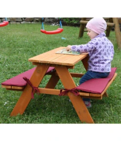 Habau Kinder Picknickbank, 89 X 79 X 50 Cm 6 Habau Kinder Picknickbank, 89 X 79 X 50 Cm -Gartenmöbel 4031092 WE MO 001 Kinderpicknickbank