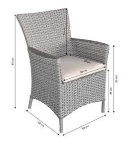 Dehner Geflechtsessel Salzburg -Gartenmöbel 4038154 WE FS 001 FlechtsesselSalzburg