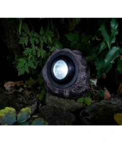 Dehner Premium Solar-Granitstein Pedra, Ca. Ø20/16,5 Cm -Gartenmöbel 4038543 WE MO 002 DehnerPremiumSolarGranitsteinPedra