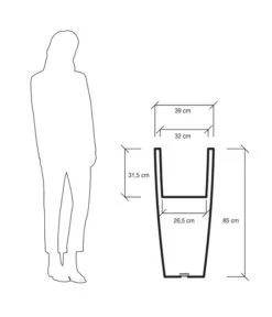 Farmet Kunststoff-Pflanzkübel Hydrus, Ca. B39/H85/T39 Cm, Weiß 11 Farmet Kunststoff-Pflanzkübel Hydrus, Ca. B39/H85/T39 Cm, Weiß -Gartenmöbel 4182770 WE DE 004 HYDRUSQuadratischerPflanzkuebel39x39x85cmhochPERLWEISSBELEUCHTETPERLWEISS