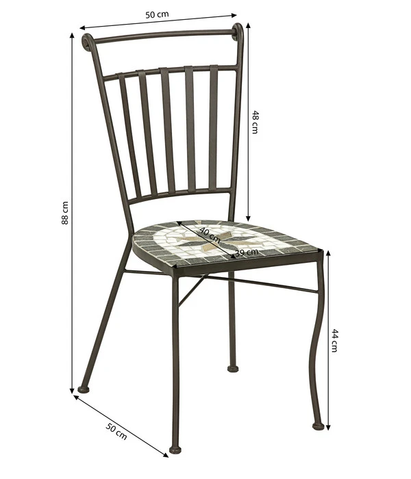 Dehner Mosaikstuhl Diana 8 Dehner Mosaikstuhl Diana – Bild 6