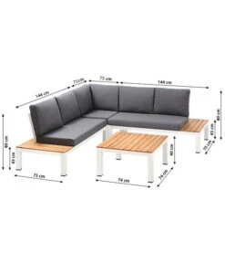 Dehner Aluminium-Lounge Malibu, 2-teilig 14 Dehner Aluminium-Lounge Malibu, 2-teilig -Gartenmöbel 4209870 WE BG 001 LoungeMalibuNEU