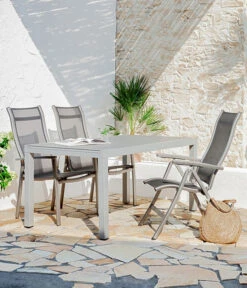 Dehner Ausziehtisch Chicago, Ca. B160-210/H74/T90 Cm -Gartenmöbel 4210381 WE MO 002 GruppeChicagoNEU