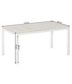 Dehner Gartentisch Toulouse, Ca. B152/H75/T90 Cm 13 Dehner Gartentisch Toulouse, Ca. B152/H75/T90 Cm -Gartenmöbel 4210613 WE FS 002 TischToulouseSkizze