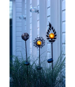 Dehner Solar-Dekostab Arian, Ca. H130 Cm, Metallic-braun/orange -Gartenmöbel 4212833 4212783 4212890 WE MO 001 DehnerSolarstaebeNovaAureliaArianSolarlichtGartendekoGartenstabDekostab