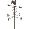 Dehner Metall-Wetterhahn, Ca. B48/H200/T48 Cm, Dunkelbraun -Gartenmöbel 4213401 WE FS 001 DehnerDekoWetterhahnDekostabGartenstabGartendeko