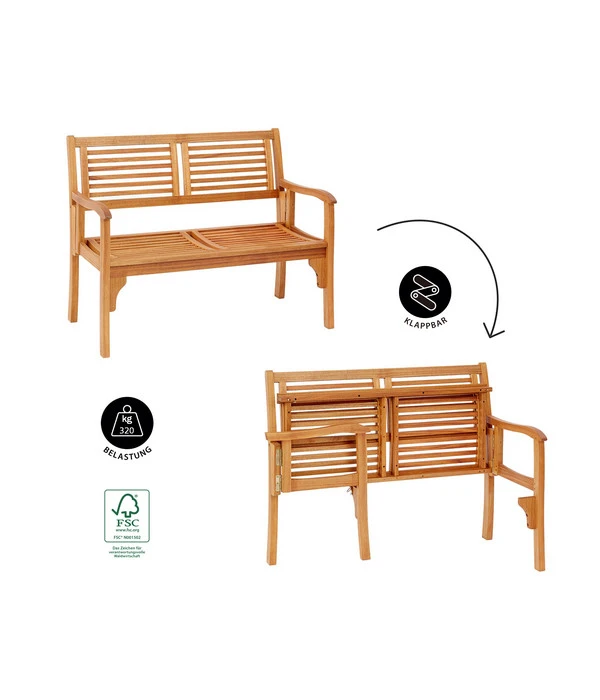 Dehner Klappbank Douglas, 2-Sitzer 9 Dehner Klappbank Douglas, 2-Sitzer – Bild 7