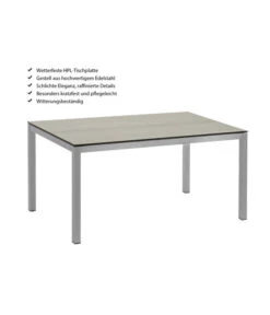 Dehner Premium Esstisch Nantes, Ca. B152/H75/T90 Cm 17 Dehner Premium Esstisch Nantes, Ca. B152/H75/T90 Cm -Gartenmöbel 4218210 WE IG 001 DehnerPremiumEsstischNantes