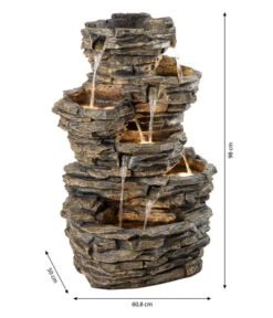 Dehner Polyresin-Gartenbrunnen Largo, Ca. B60,8/H98/T50 Cm -Gartenmöbel 4277729 WE BG 001 DehnerPolyresinGartenbrunnenLargoNeu