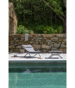 Lafuma Hocker Next, Be Comfort® -Gartenmöbel 4287454 WE MO 002 LafumaLiegestuhlTransabedsilber