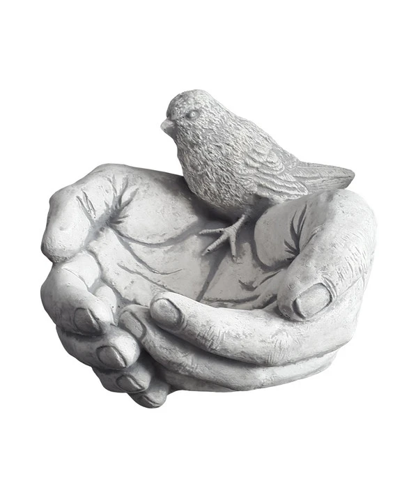 Fantasieco Stein-Vogeltränke, Ca. B23/H35/T23 Cm 3 Fantasieco Stein-Vogeltränke, Ca. B23/H35/T23 Cm