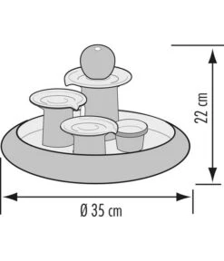 Seliger Zimmerbrunnen Locarno, Ø 35 X 22 Cm -Gartenmöbel 4317152 WE DE 001 SeligerZimmerbrunnenLocarnoblau