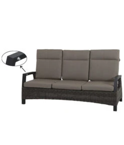 Siena Garden Bank Corido, 103 X 206 X 87 Cm -Gartenmöbel 4330429 WE DE 016 Sofacorido3ercharcoal