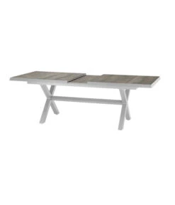 Siena Garden Ausziehtisch Sincro, Hellgrau, Ca. B200-260/H77/T100 Cm -Gartenmöbel 4331245 WE DE 008 Ausziehtischsincroweiss