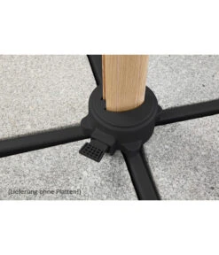 Schneider Ampelschirm Rhodos Twist Woody, Anthrazit, Rechteckig, Ca. B300/T360 Cm -Gartenmöbel 4355640 WE DE 005 RhodosTwistWoody