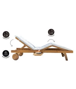 Dehner Rollliege Ravenna, Ca. B70/H89/T200 Cm -Gartenmöbel 4407086 WE FS 003 RollliegeRavenna