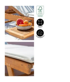 Dehner Rollliege Ravenna, Ca. B70/H89/T200 Cm -Gartenmöbel 4407086 WE IG 002 RollliegeRavenna