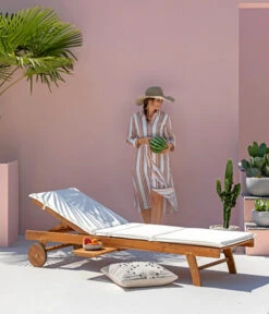 Dehner Rollliege Ravenna, Ca. B70/H89/T200 Cm -Gartenmöbel 4407086 WE MO 001 RollliegeRavennaNEU