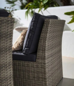 Dehner Geflecht-Lounge Rom, 4-teilig -Gartenmöbel 4407334 WE DE 002 DehnerGeflechtLoungeRomNEU